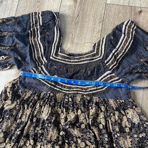 Free People Midsummer Night Dream Black Floral Print Dress - Picture 13 of 14